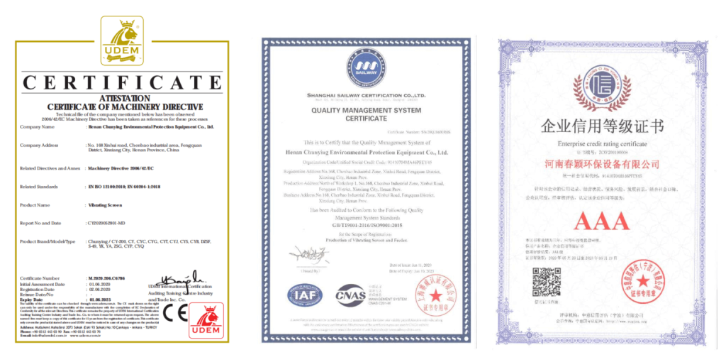 our certificate 2
